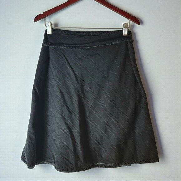 ROXY Black Mini Skirt Size 7 – Boho Beach Vibe | Soft Cotton Hip Tie Wrap Style - Picture 4 of 9